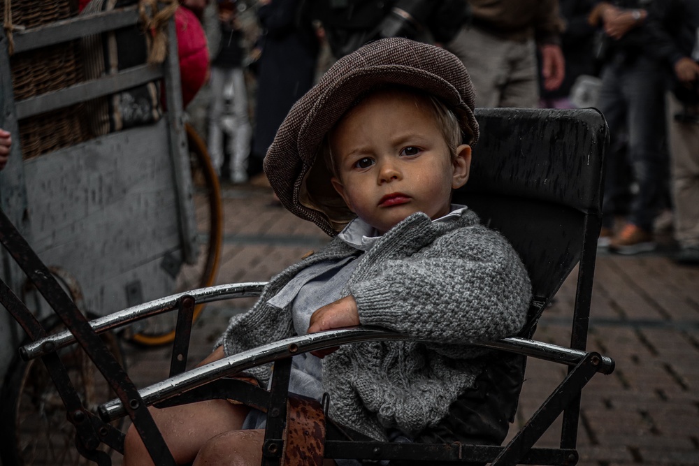 Ceremony held in the town square of Carentan in honor of WWII Veterans