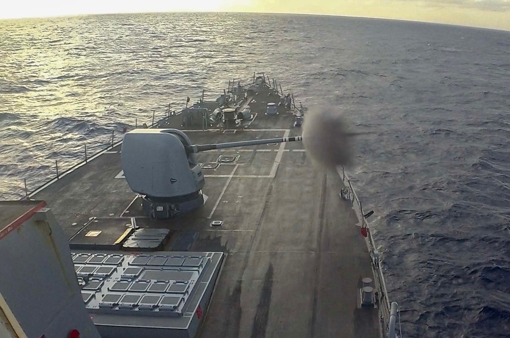 DVIDS - Images - USS Milius (DDG 69) Conducts Live-Fire Weapons Drill ...