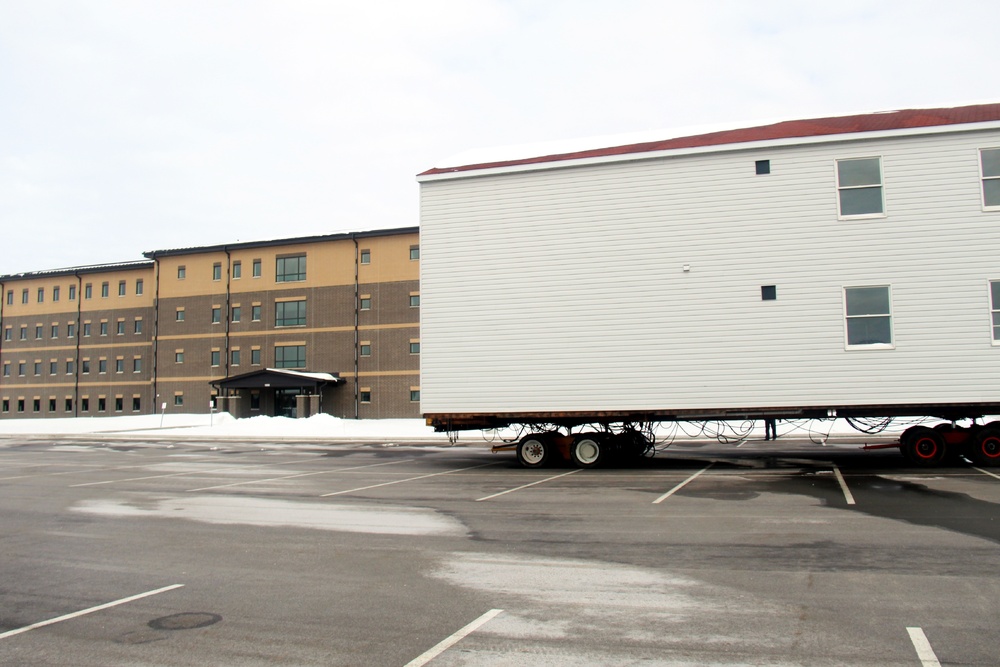 History made: Contractor moves first two World War II-era barracks at Fort McCoy