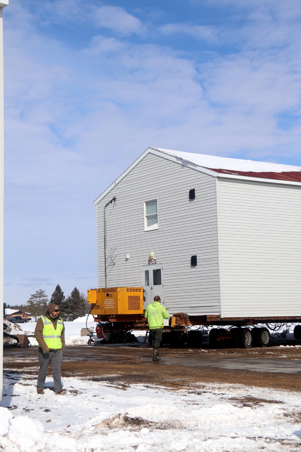 History made: Contractor moves first two World War II-era barracks at Fort McCoy