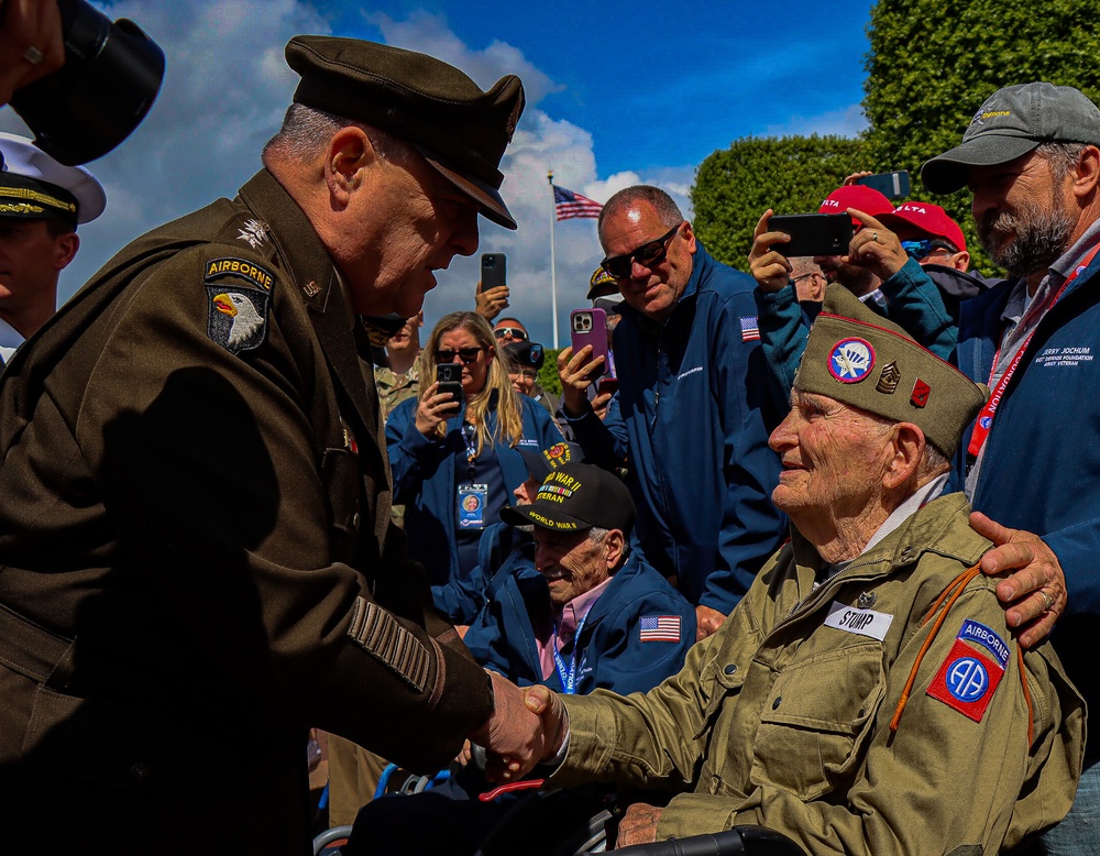 Ceremony at the Normandy American Cemetery concludes D-Day 78 Anniversary