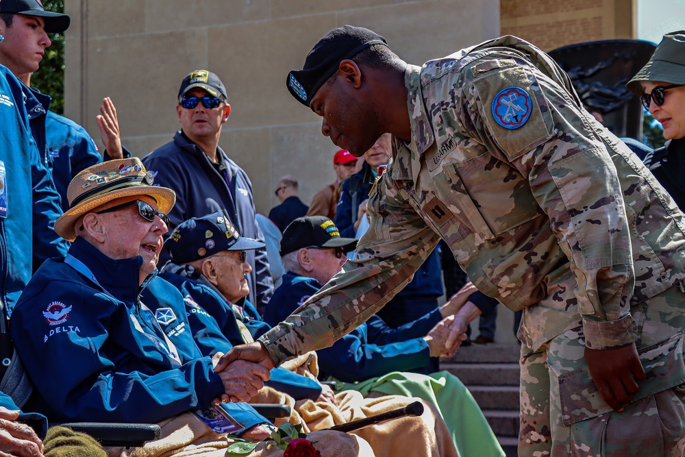 Ceremony at the Normandy American Cemetery concludes D-Day 78 Anniversary