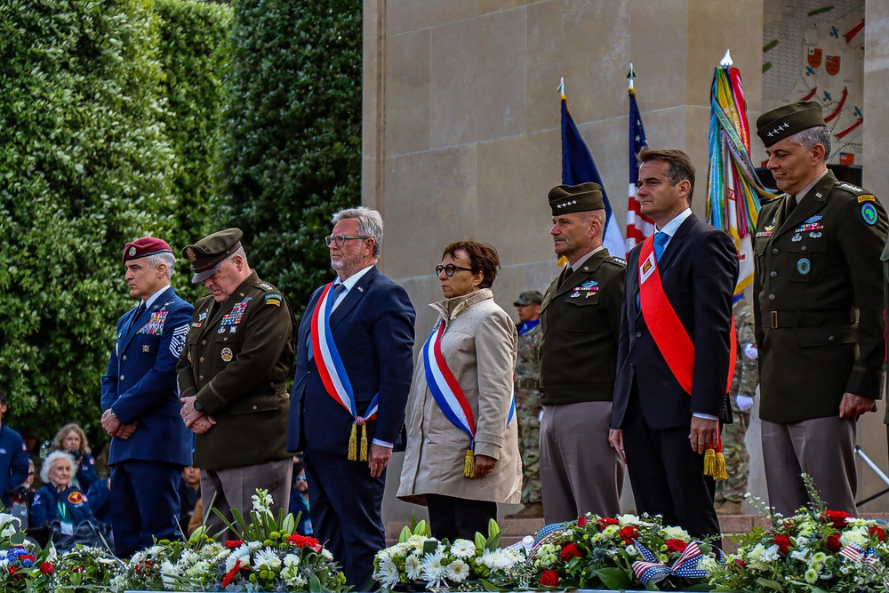 Ceremony at the Normandy American Cemetery concludes D-Day 78 Anniversary