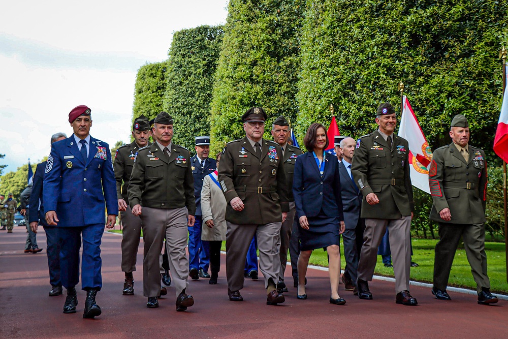 Ceremony at the Normandy American Cemetery concludes D-Day 78 Anniversary