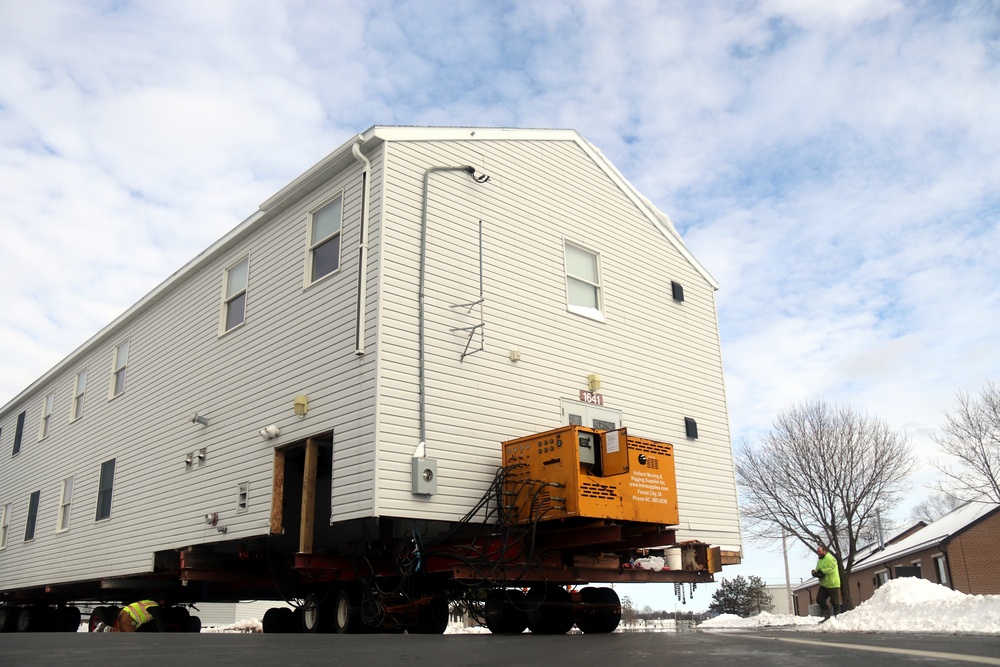 History made: Contractor moves first two World War II-era barracks at Fort McCoy