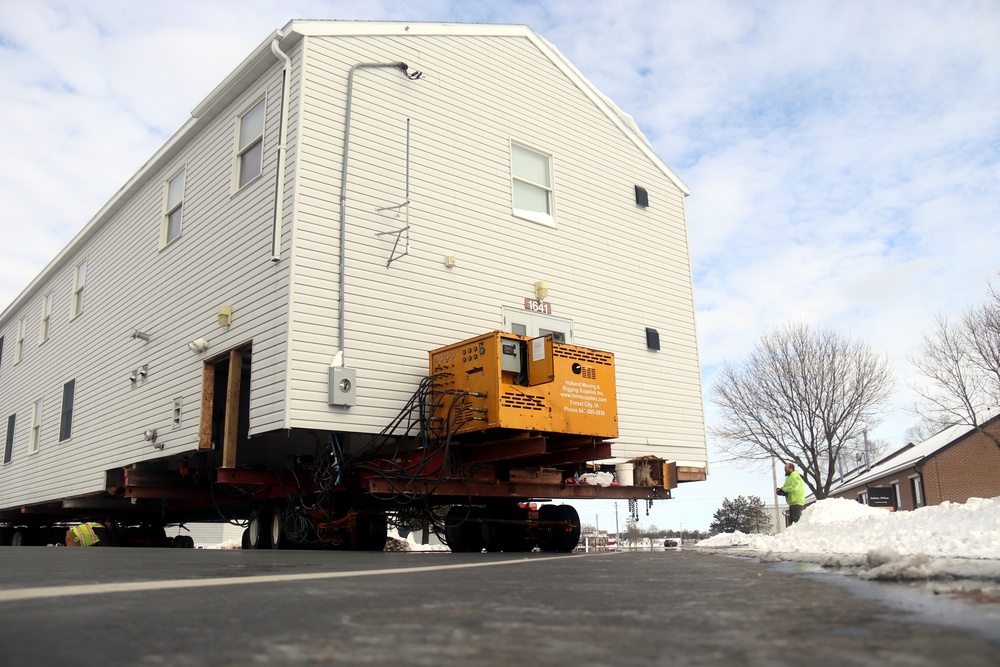 History made: Contractor moves first two World War II-era barracks at Fort McCoy