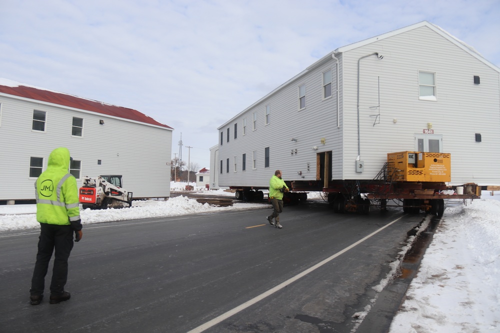 History made: Contractor moves first two World War II-era barracks at Fort McCoy