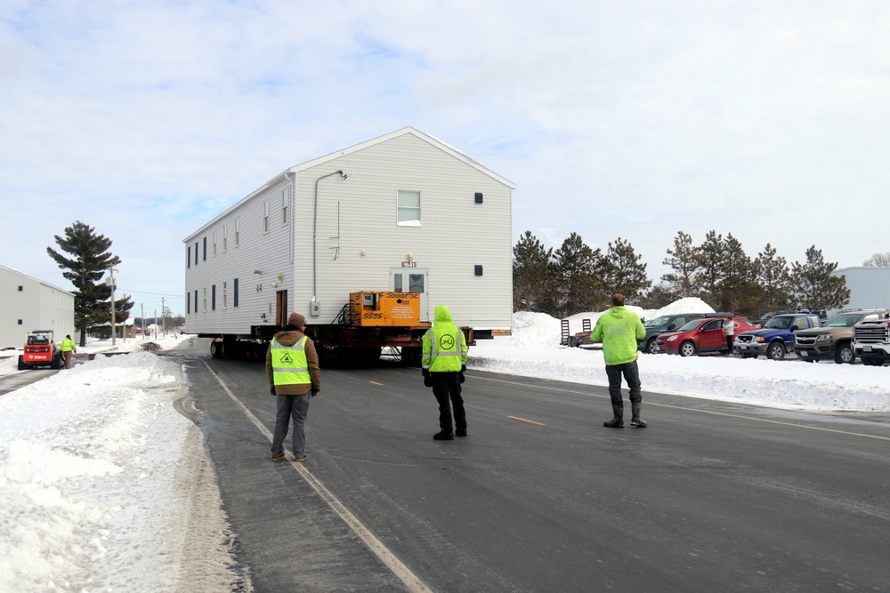 History made: Contractor moves first two World War II-era barracks at Fort McCoy