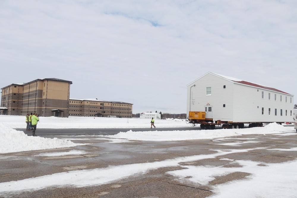 History made: Contractor moves first two World War II-era barracks at Fort McCoy