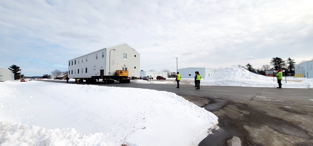 History made: Contractor moves first two World War II-era barracks at Fort McCoy