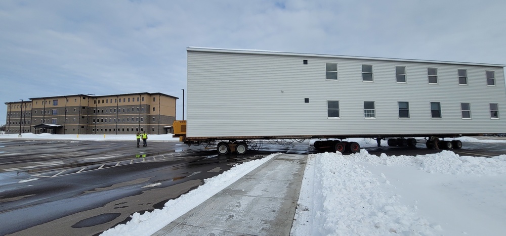 History made: Contractor moves first two World War II-era barracks at Fort McCoy