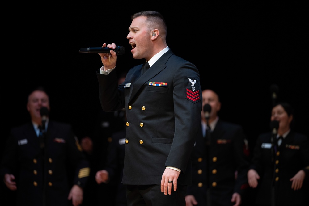 U.S. Navy Band Sea Chanters perform in Shelton