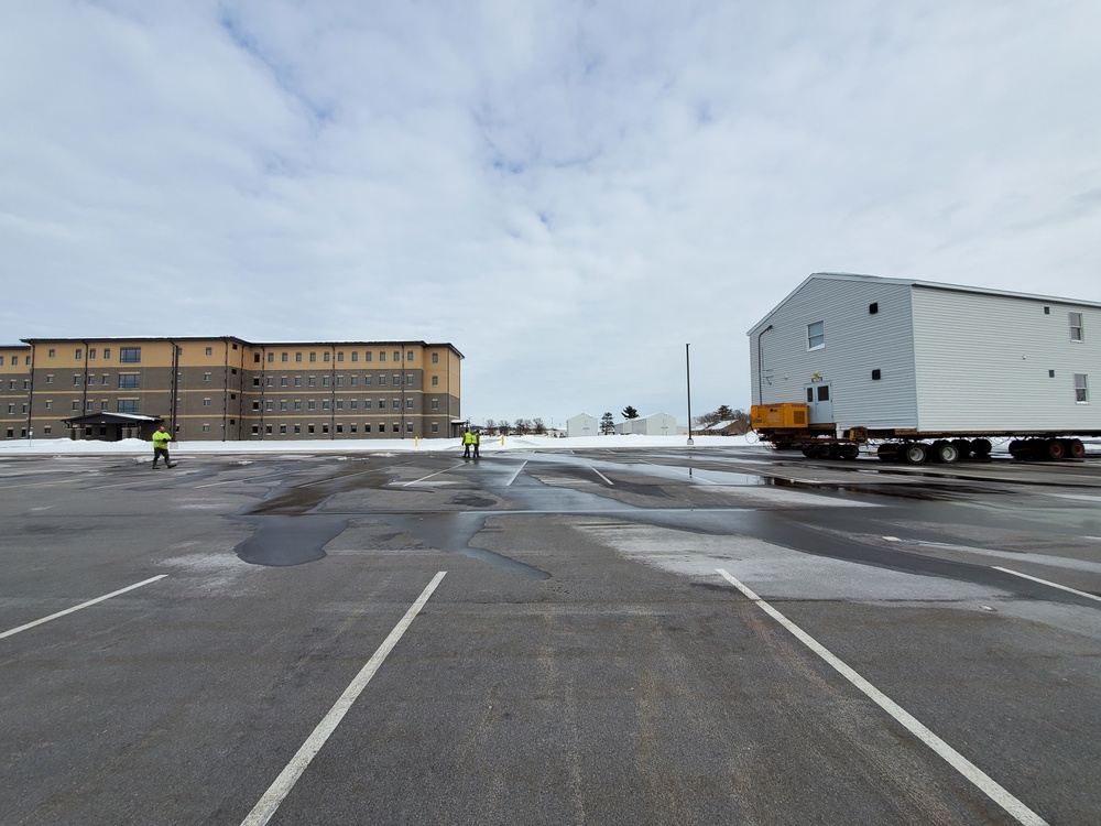 History made: Contractor moves first two World War II-era barracks at Fort McCoy