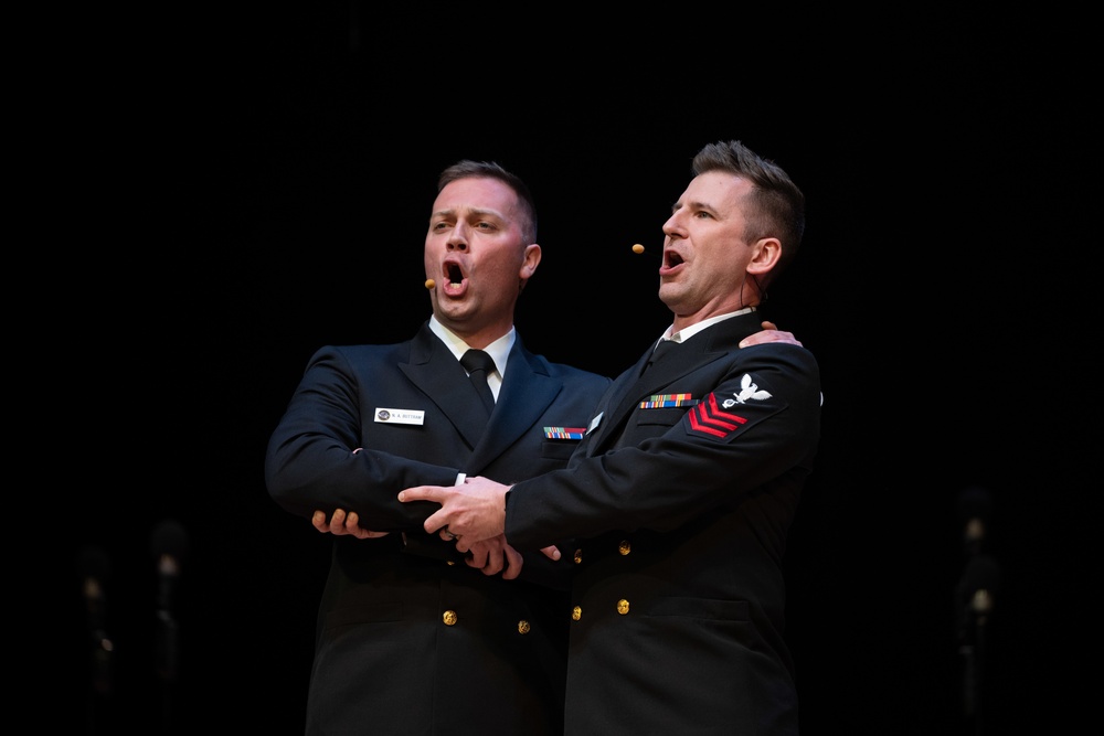 U.S. Navy Band Sea Chanters perform in Shelton