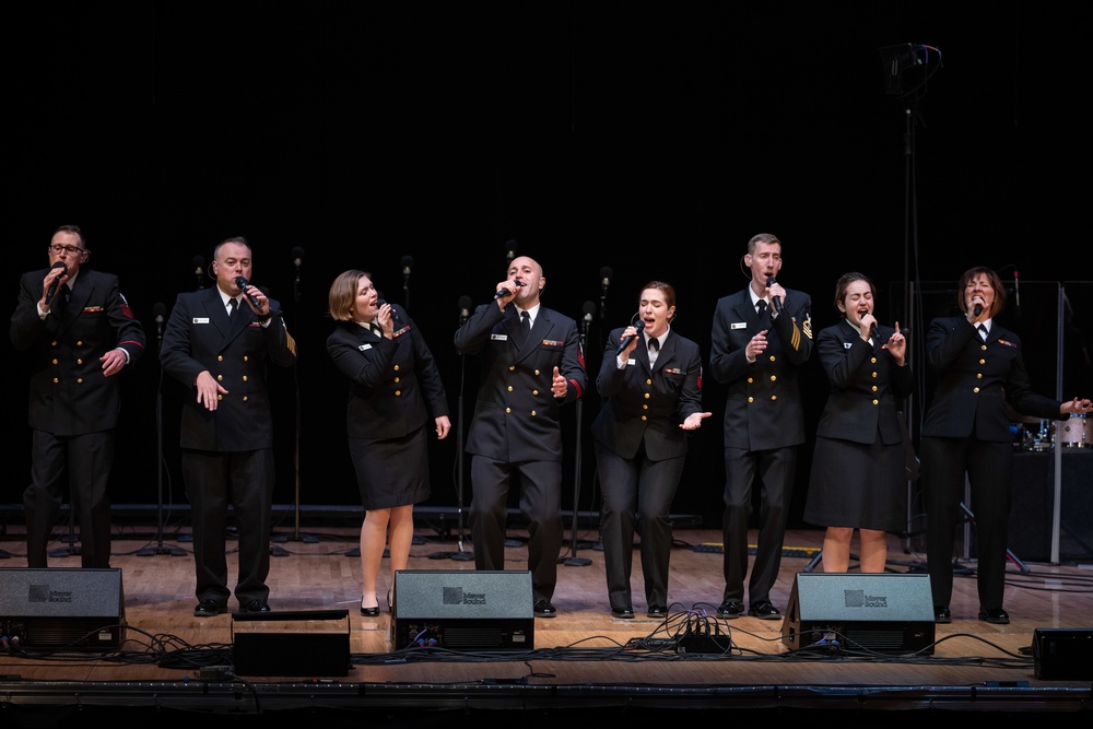 U.S. Navy Band Sea Chanters perform in Shelton