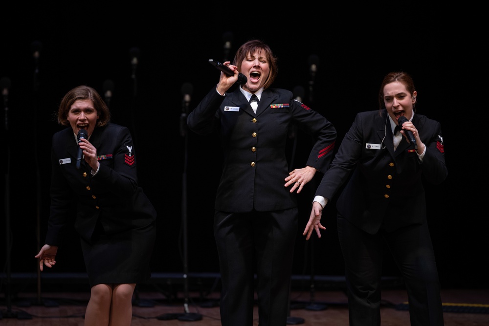 U.S. Navy Band Sea Chanters perform in Shelton