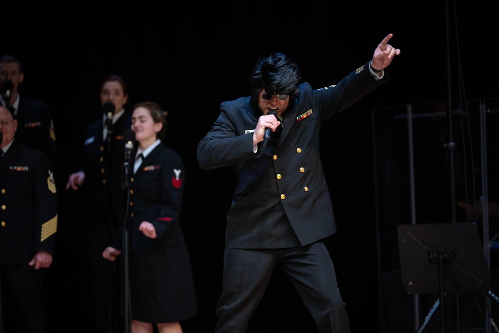 U.S. Navy Band Sea Chanters perform in Shelton