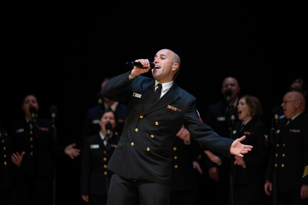 U.S. Navy Band Sea Chanters perform in Shelton