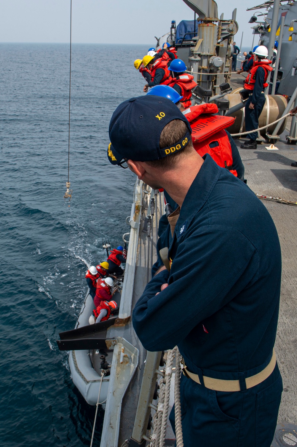 USS Paul Hamilton DV Visit and Helo Operations