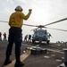 USS Paul Hamilton DV Visit and Helo Operations