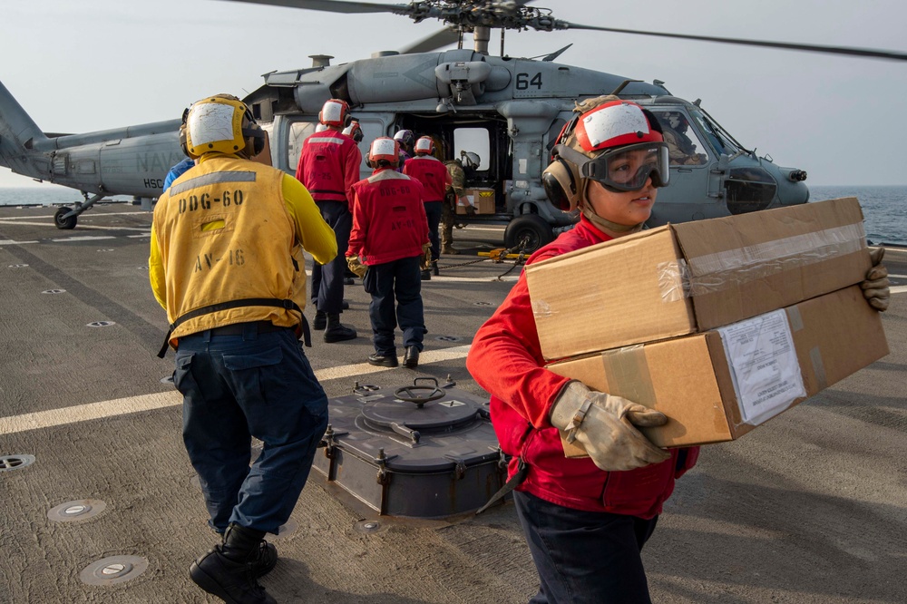 USS Paul Hamilton DV Visit and Helo Operations