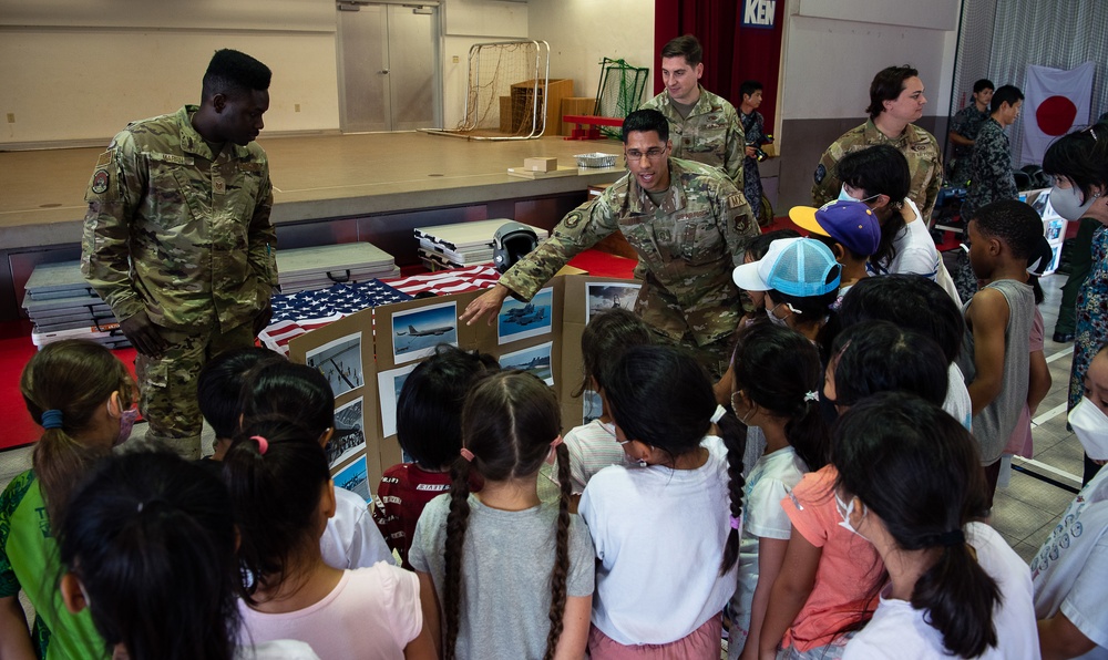 Cope North 23 exercise participants visit the Japanese School of Guam