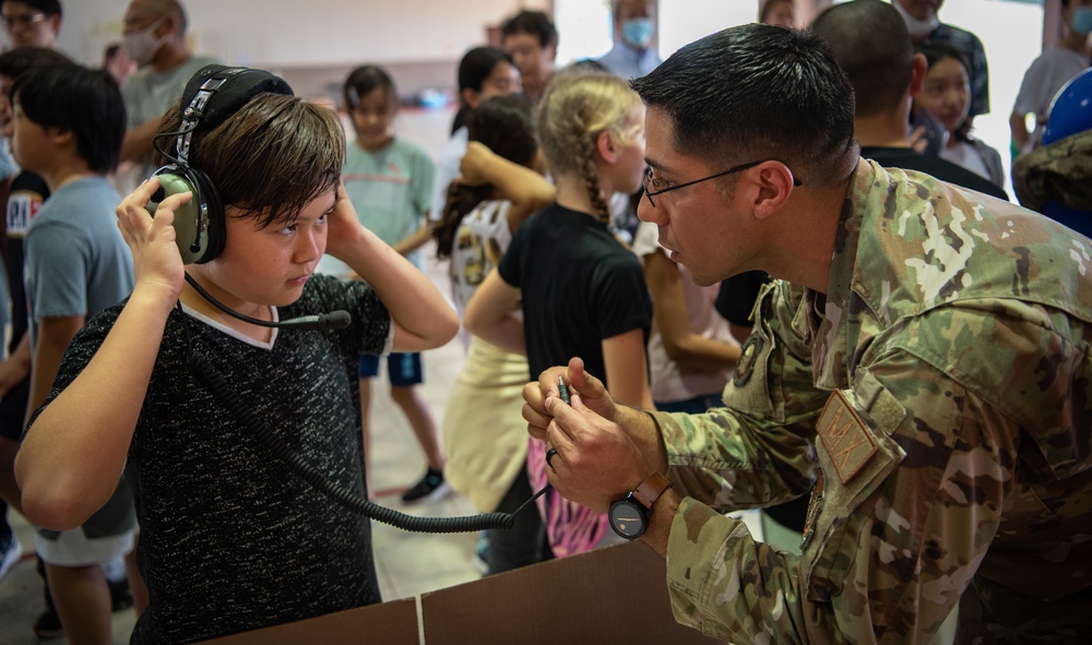 Cope North 23 exercise participants visit the Japanese School of Guam