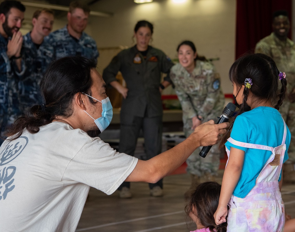 Cope North 23 exercise participants visit the Japanese School of Guam