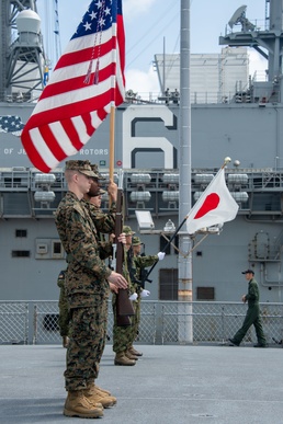 Exercise Iron Fist Closing Ceremony Held Aboard JS Ohsumi