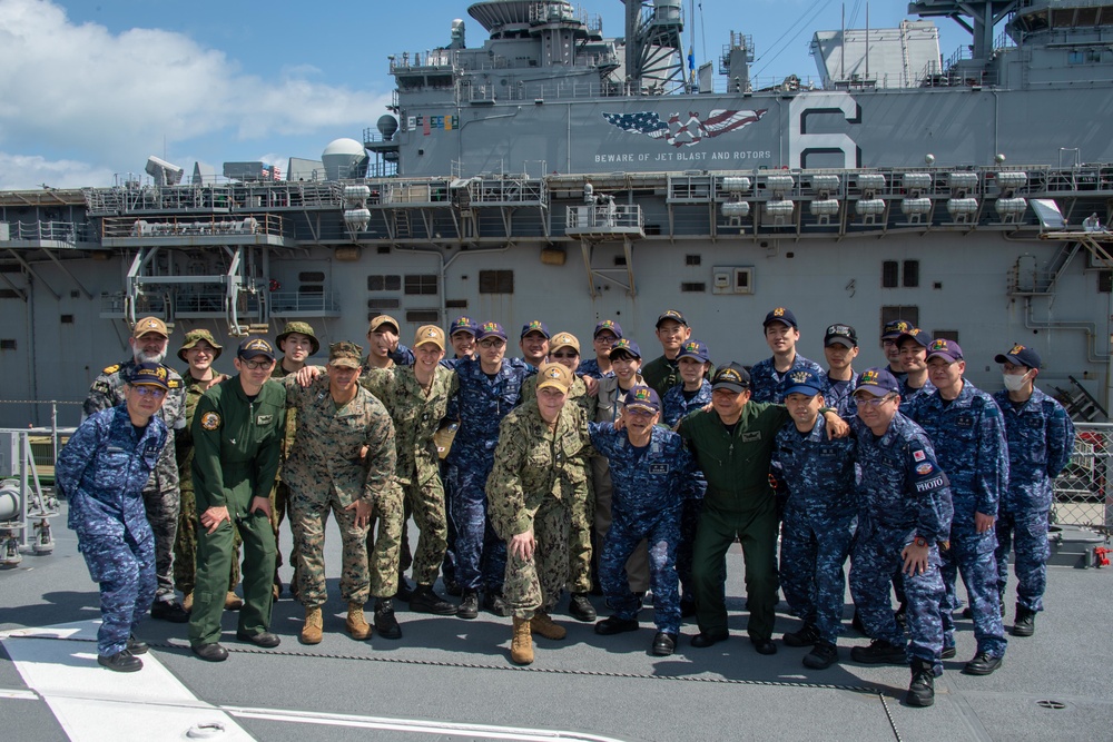 Exercise Iron Fist Closing Ceremony Held Aboard JS Ohsumi