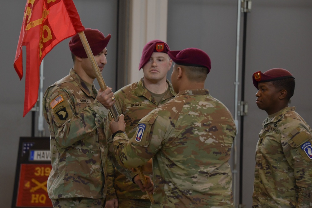 4-319 Airborne Field Artillery Regiment Change of Command