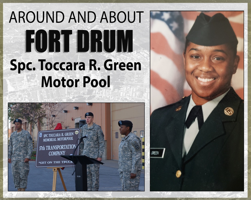 Around and About Fort Drum: Spc. Toccara Green Memorial