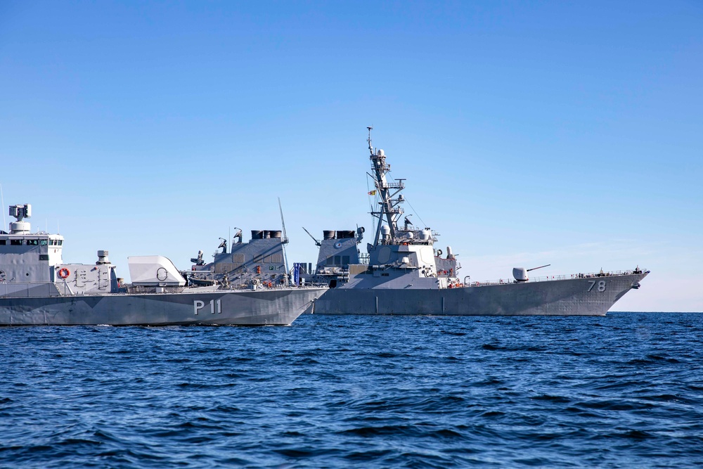 USS Porter Operates Alongside Swedish Navy