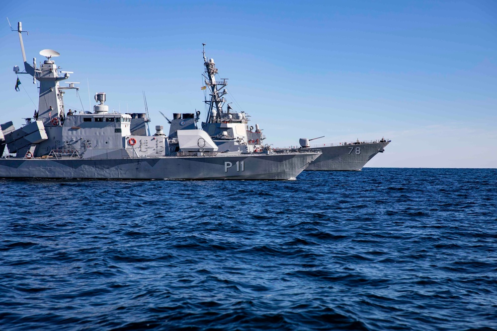 USS Porter Operates Alongside Swedish Navy