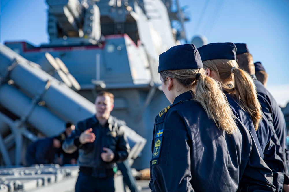 USS Porter Operates Alongside Swedish Navy