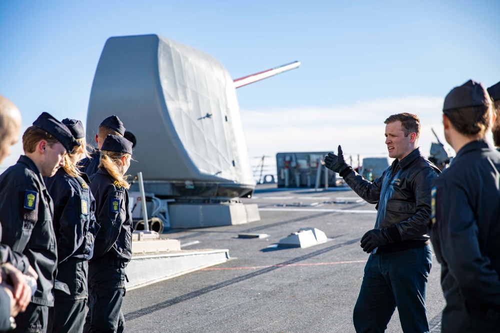 USS Porter Operates Alongside Swedish Navy