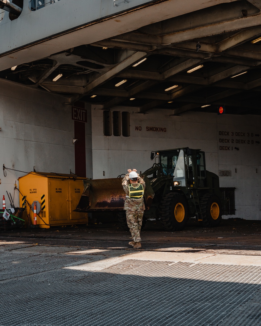 Unloading the Vessel