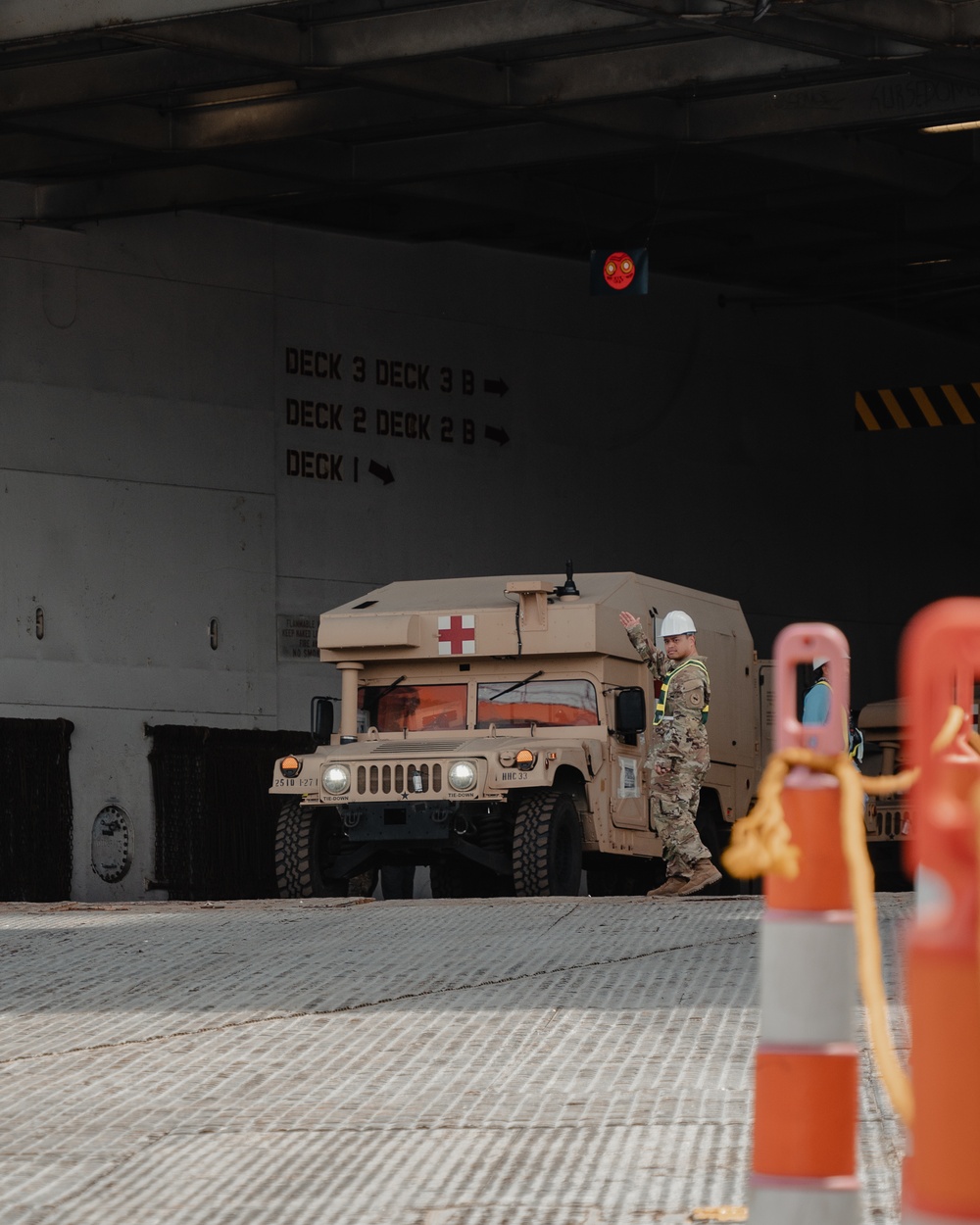 Unloading the Vessel