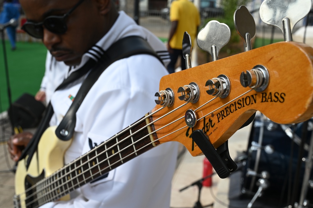 U.S. Naval Forces Europe Africa Band plays for Cutlass Express 2023