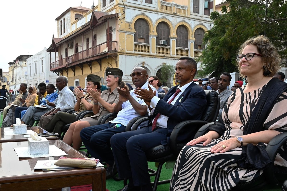U.S. Naval Forces Europe Africa Band plays for Cutlass Express 2023