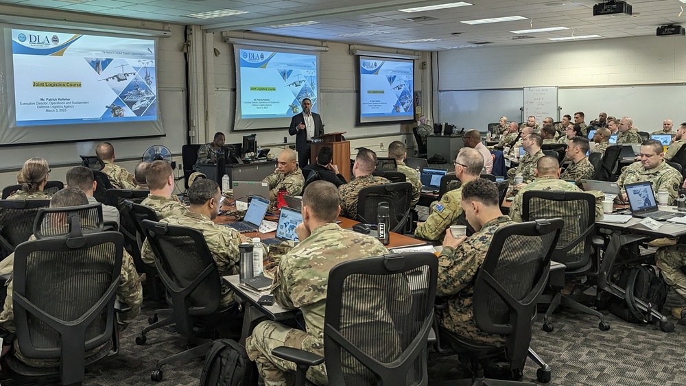 Kelleher discusses military logistics at Joint Logistics Course