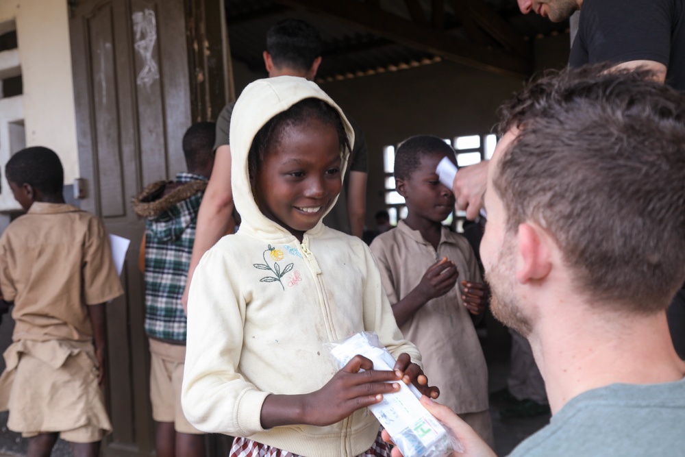 U.S. Army Civil Affairs hosts a dental civic action program at multiple schools during Côte d’Ivoire Flintlock