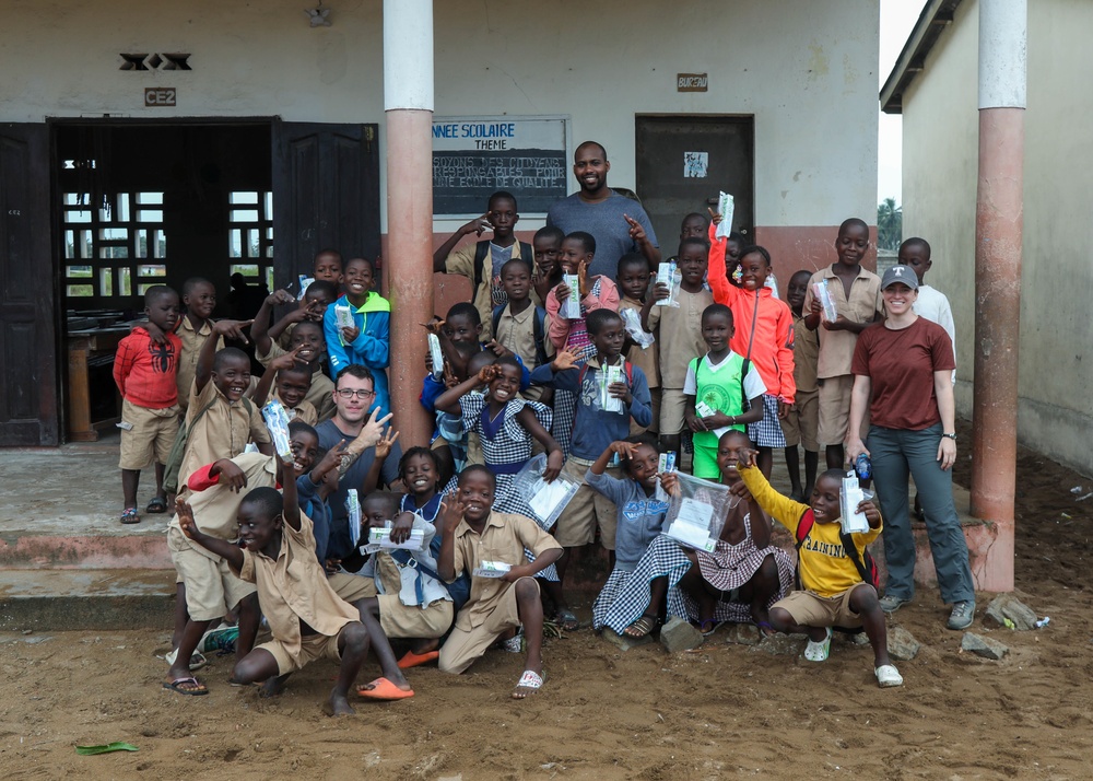 U.S. Army Civil Affairs hosts a dental civic action program at multiple schools during Côte d’Ivoire Flintlock
