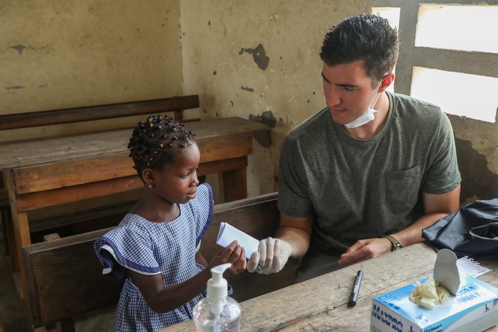 U.S. Army Civil Affairs hosts a dental civic action program at multiple schools during Côte d’Ivoire Flintlock