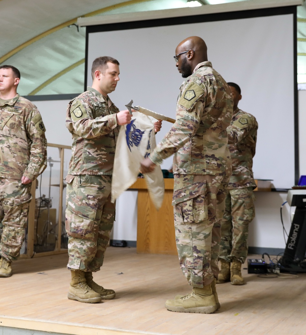 673rd QM Co. Transfer Of Authority Ceremony