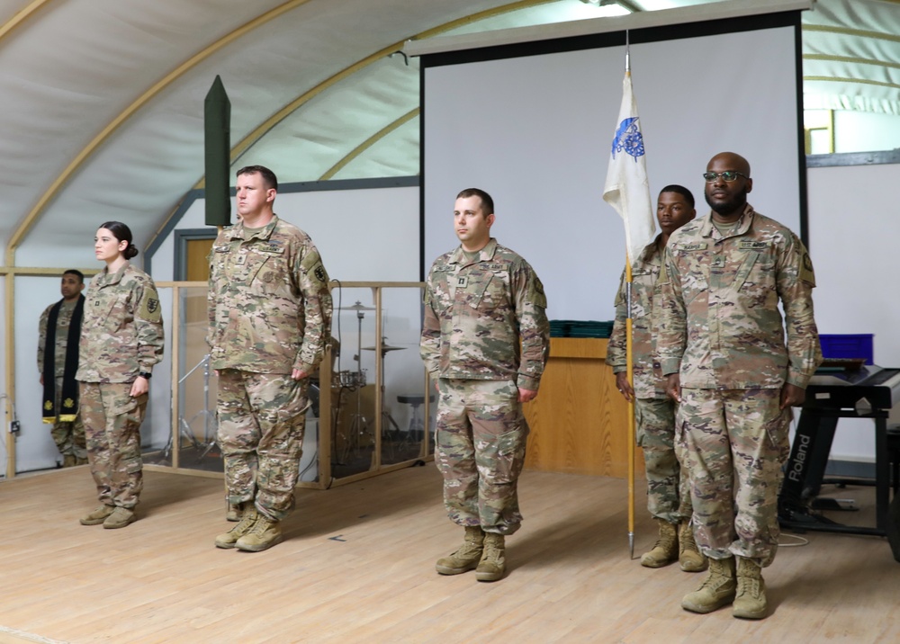 673rd QM Co. Transfer Of Authority Ceremony