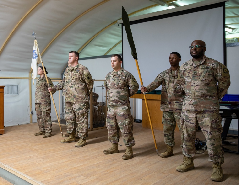 673rd QM Co. Transfer Of Authority Ceremony