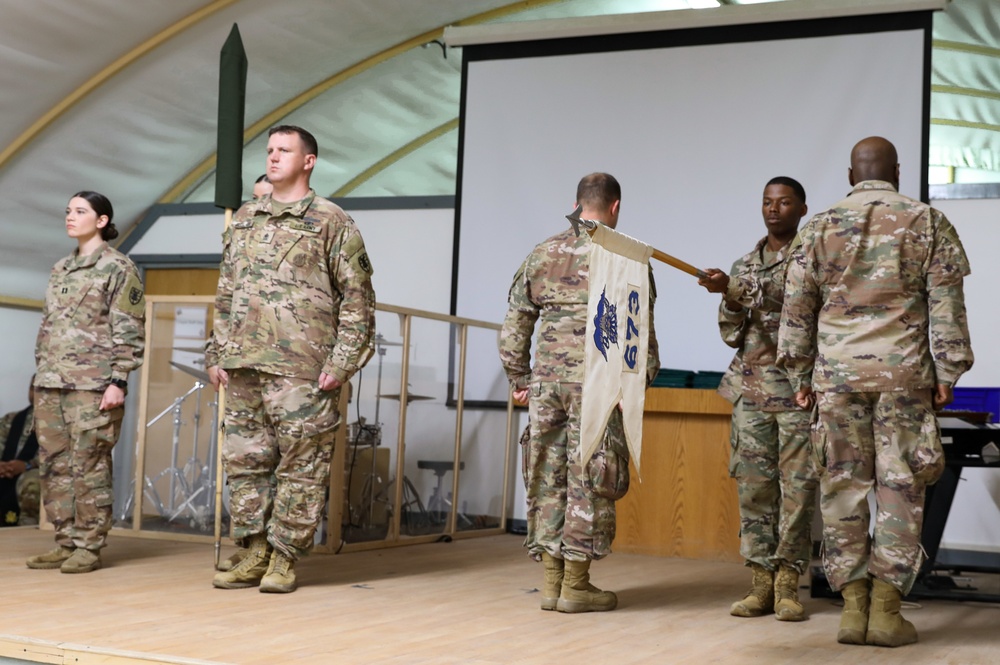 673rd QM Co. Transfer Of Authority Ceremony