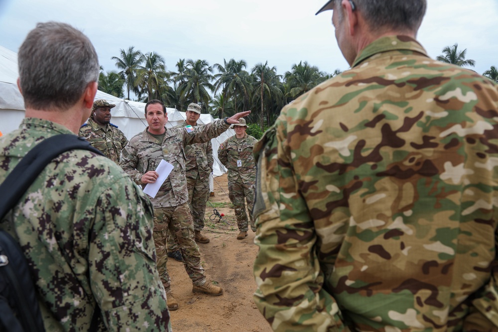 SOCAFRICA commander visits the Côte d’Ivoire Flintlock site