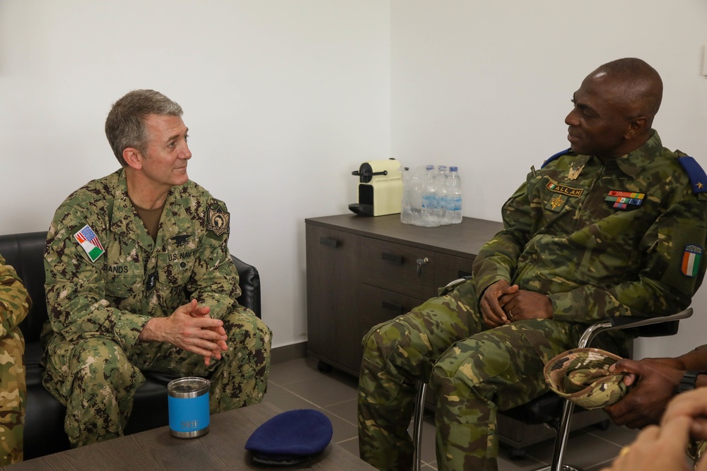 SOCAFRICA commander visits the Côte d’Ivoire Flintlock site